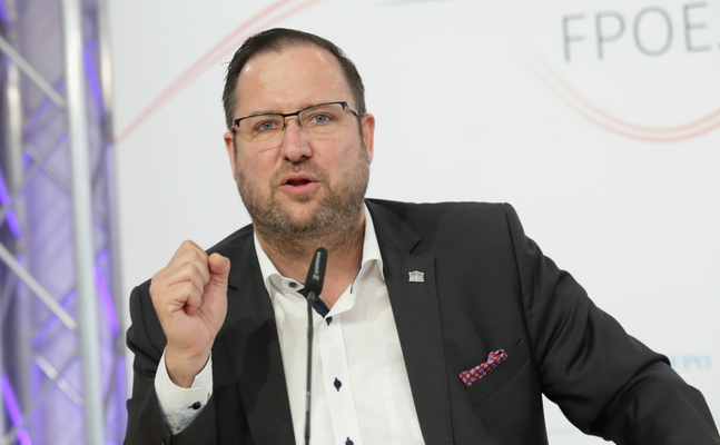 FPÖ-Mediensprecher und Generalsekretär Christian Hafenecker.