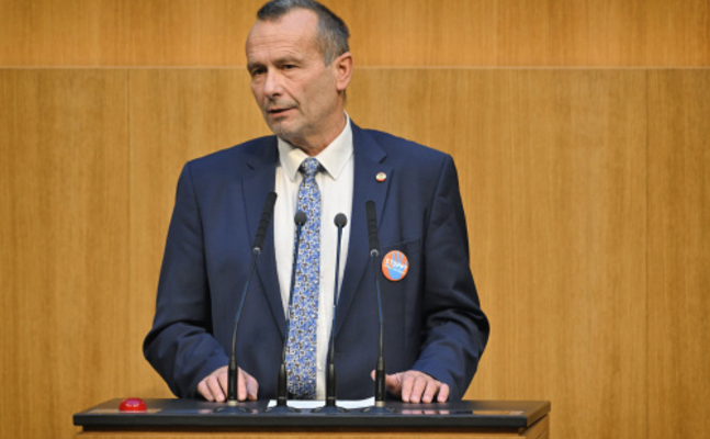 FPÖ-Nationalratsabgeordneter Alois Kainz im Hohen Haus.