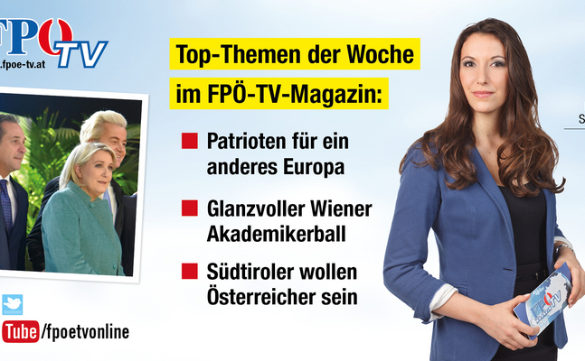 Inserat vom aktuellen FPÖ-TV-Magazin